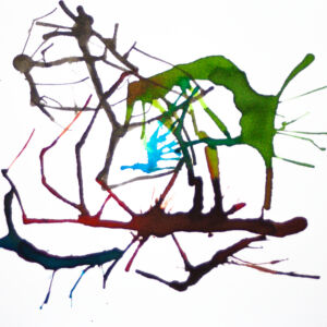 Abstracto tinta china 74